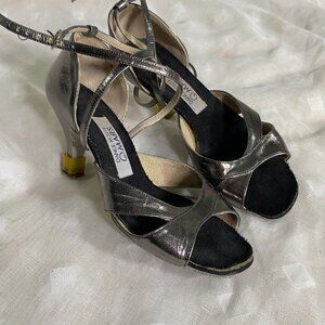 Dance Heels Satin 23 Silver